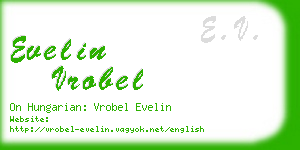 evelin vrobel business card